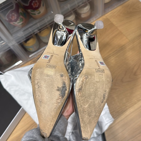 LARROUDÉ Ines Pump In Silver Specchio - Picture 5 of 6